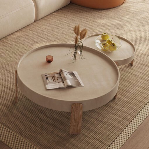 Merle Nesting Coffee Table Set, Wooden - Image 2