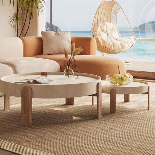 Merle Nesting Coffee Table Set, Wooden - Image 4
