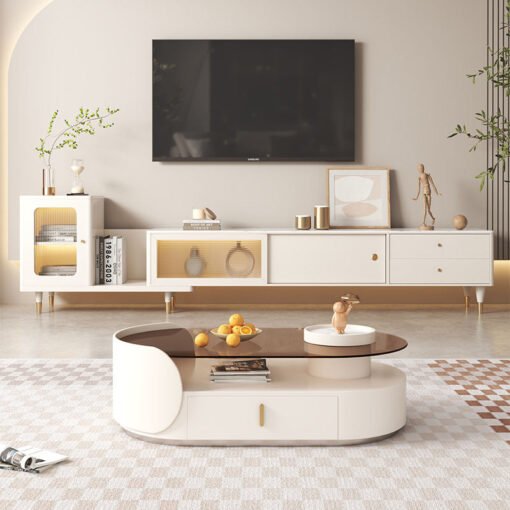 Cecil Oval Coffee Table, Living Room Table - Image 2