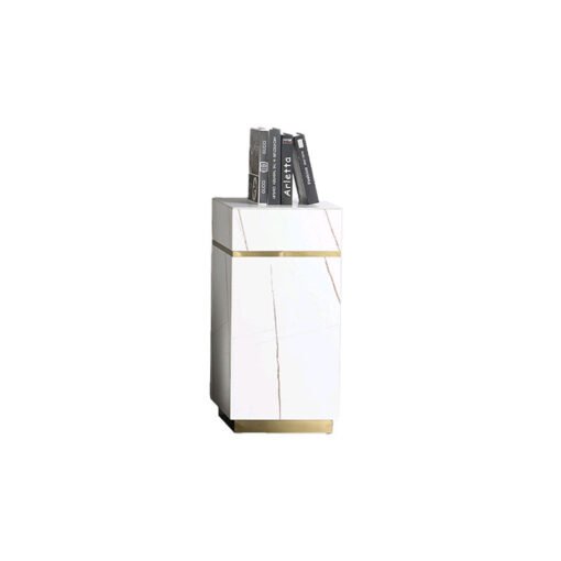 Demelza Coffee Table, Gold Base, Sintered Stone - Image 5