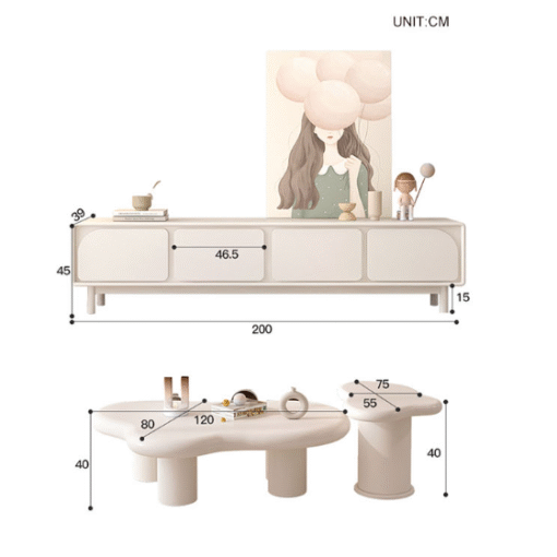 Leilani Living Room Set, Leilani Stylish Coffee Table - Image 8