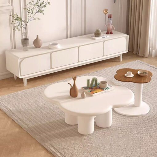 Persis Coffee Table Set, Cream & Tan - Image 2