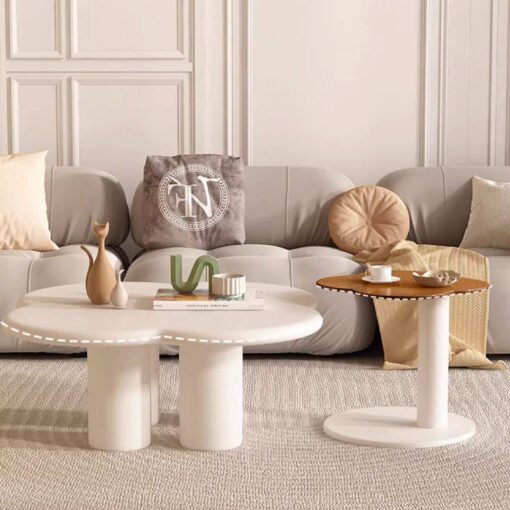 Persis Coffee Table Set, Cream & Tan - Image 3