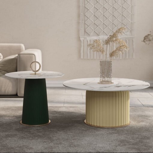 Erica Coffee Table Set, Black & Yellow - Image 3