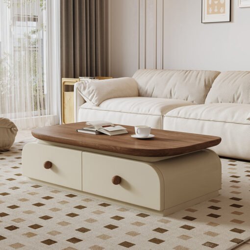 Uddin Rectangle Coffee Table With Storage