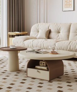 Dinh Nesting Round Coffee Table Set With Storage