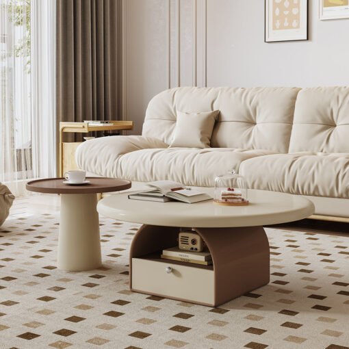 Dinh Nesting Round Coffee Table Set With Storage