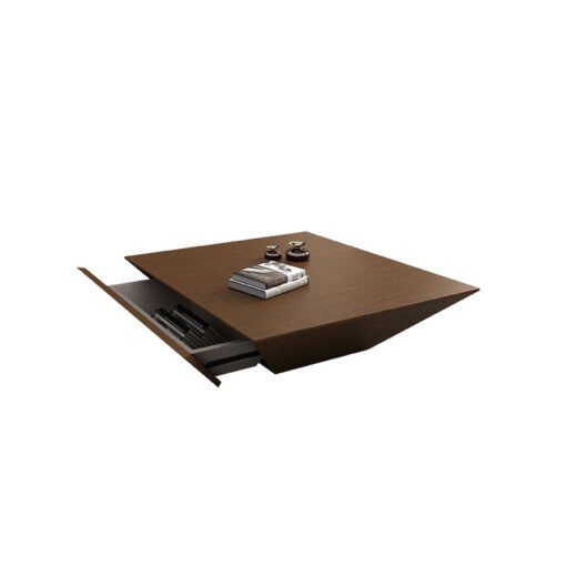 Saffron Coffee Table With Drawer, Walnut - Image 6