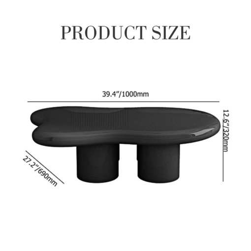 Ramy Coffee Table, Black - Image 11