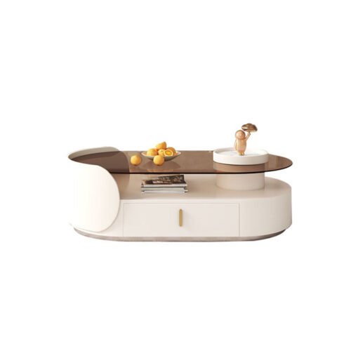 Cecil Oval Coffee Table, Living Room Table - Image 5