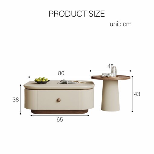 Meer Rectangle Coffee Table Set With Storage - Image 7