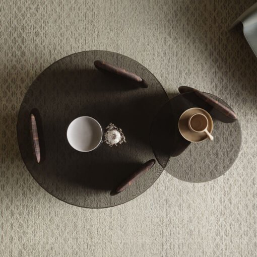 Modern Coffee Table set for Living Room, Dark Walnut Color - Image 3