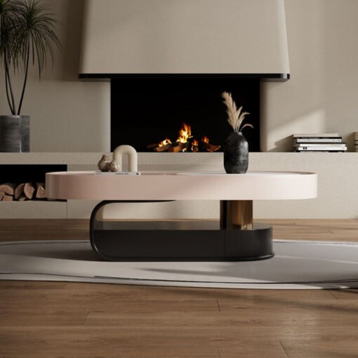 Tessa Coffee Table, With storage, Pink - Image 3