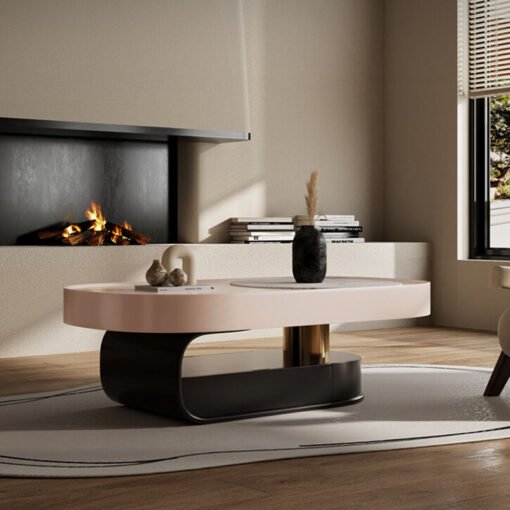 Tessa Coffee Table, With storage, Pink - Image 2