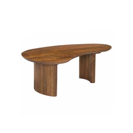 Aragon Curved Wood Coffee Table - Image 3