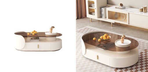 Cecil Oval Coffee Table, Living Room Table - Image 6