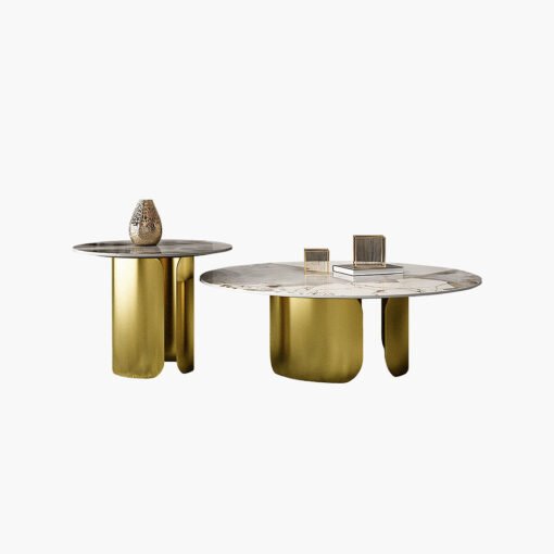 Aurora Gold Nesting Coffee Table Set, Sintered Stone - Image 5