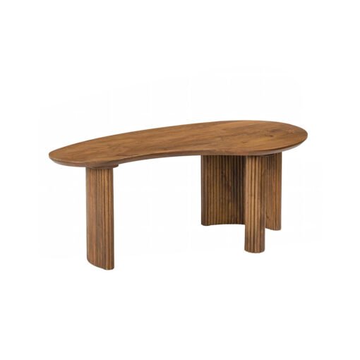 Aragon Curved Wood Coffee Table - Image 5