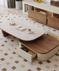Elbaz Extendable Coffee Table Set With Storage