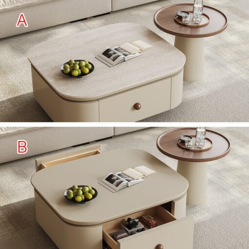 Meer Rectangle Coffee Table Set With Storage - Image 6