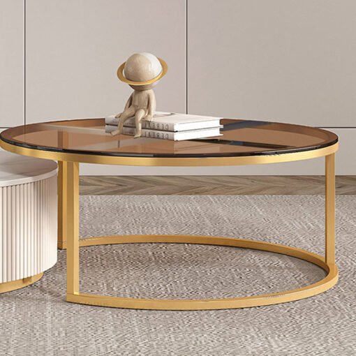 Elowen Coffee Table Set, Glass & Sintered Stone - Image 3