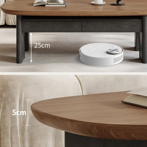 Knight Coffee Table With Storage, Wood, Oval - Image 3