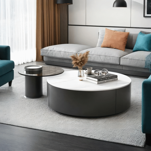 Lionel Round Nesting Coffee Table Set
