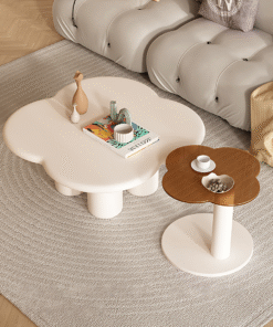 Persis Coffee Table Set, Cream & Tan