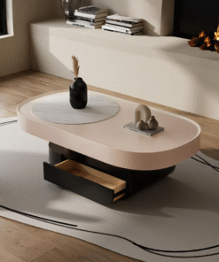 Tessa Coffee Table, With storage, Pink